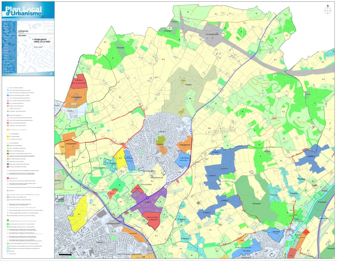 Plan et règlements de Sargé Ville de SargélèsLe Mans, Sarthe (72) Plan et règlements de Sargé Ville de SargélèsLe Mans, Sarthe (72)