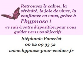 Hypnothérapeute: Stéphanie PONCELET