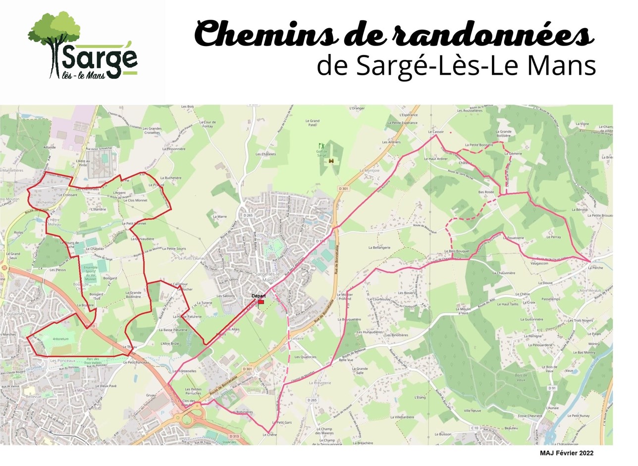Chemins de randonnées - Boulevard Nature - Ville de Sargé-lès-Le Mans
