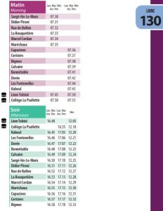Les horaires de bus - Mairie de Sermesse