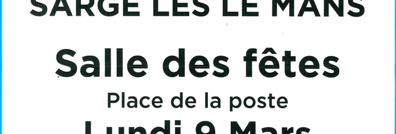 Don du sang du 09.03.2026