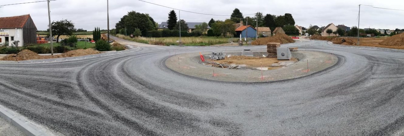 Giratoire des Mortrons travaux