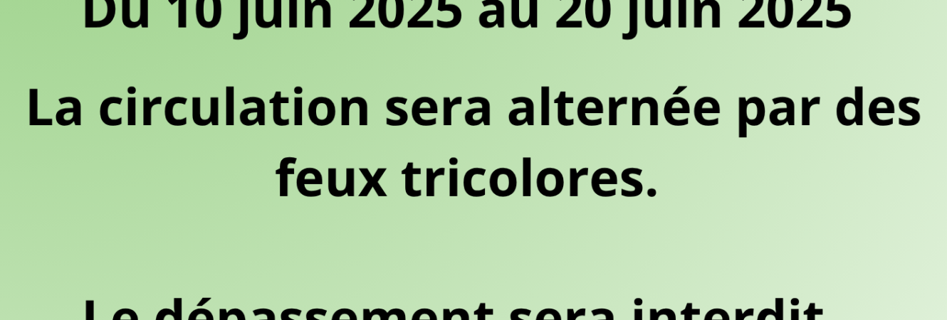 Info-Sargé Travaux 10-06 au 20-06
