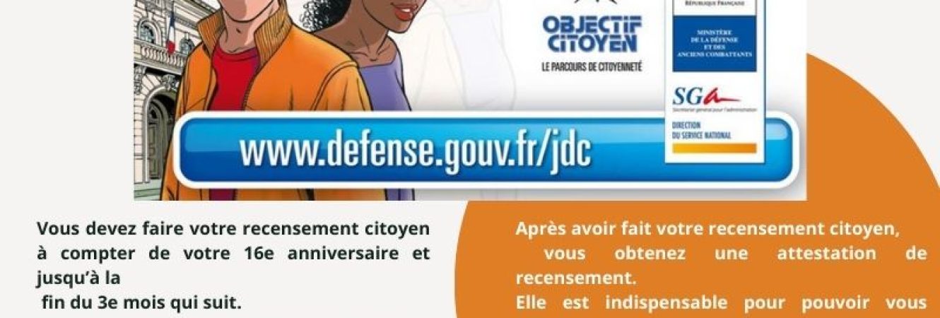 Affiche Recensement militaire 800 X 800