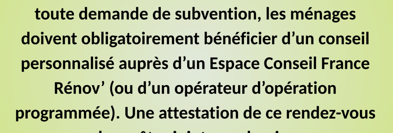Rénovation de l'habitat