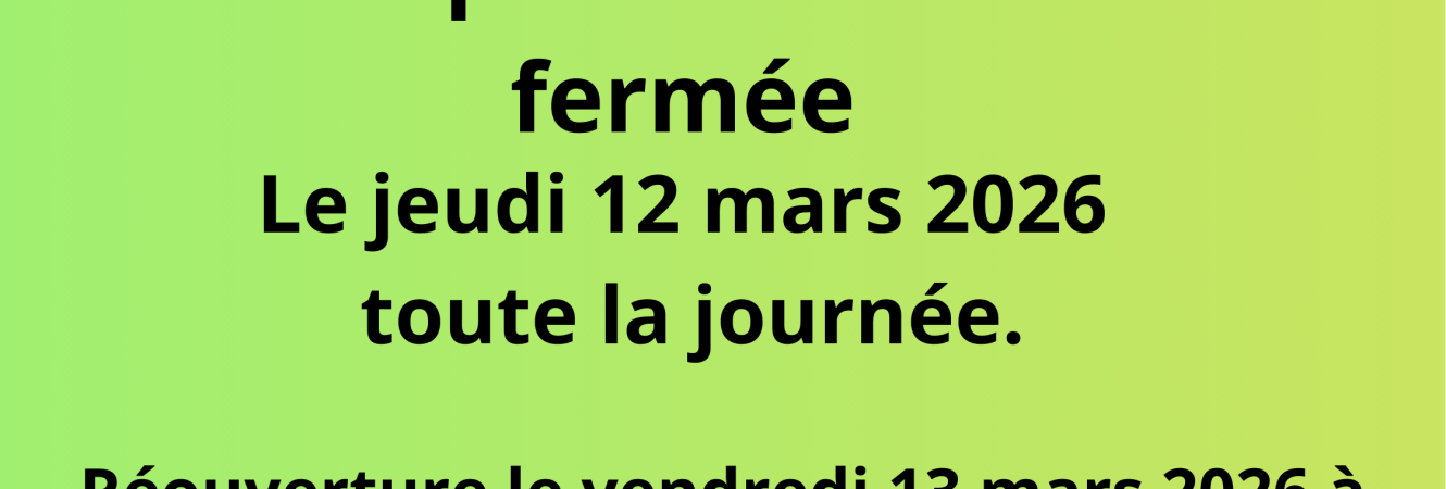 fermeture mairie 12.03.2026