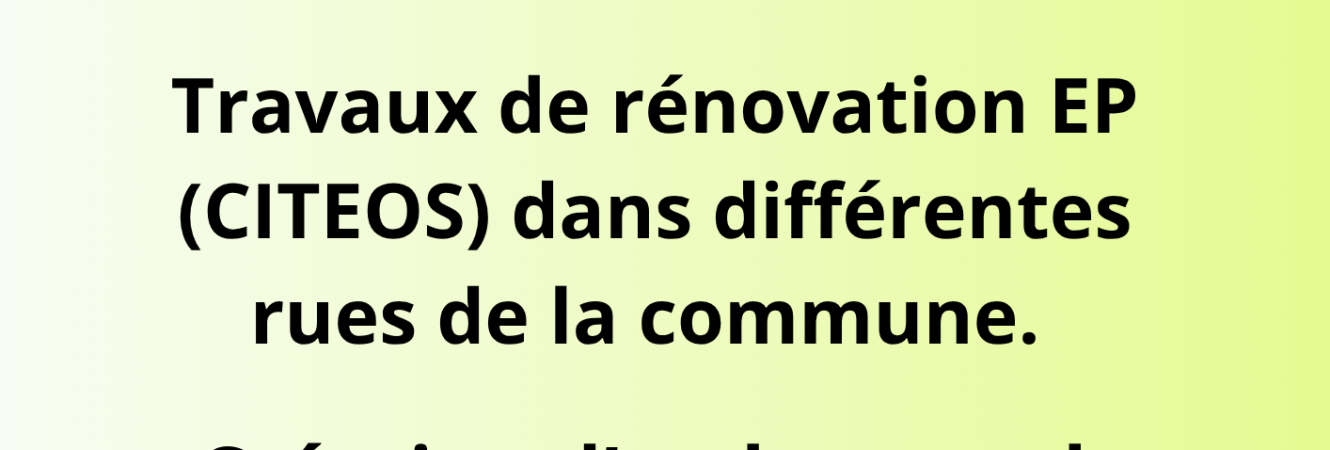 travaux du 0311au 0711