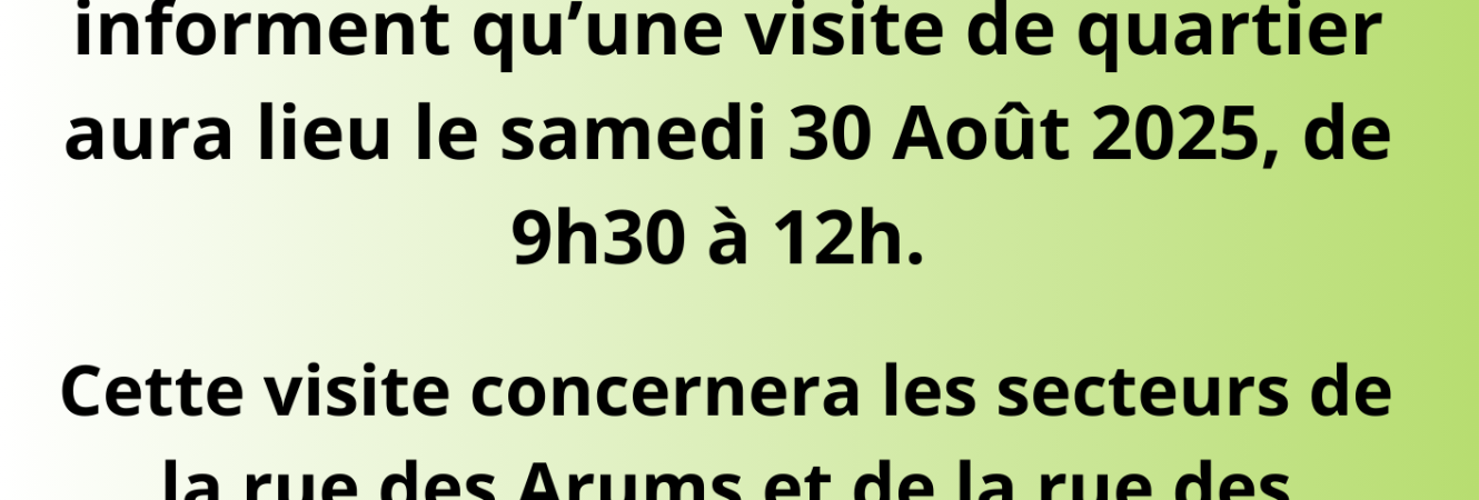 visite de quartier
